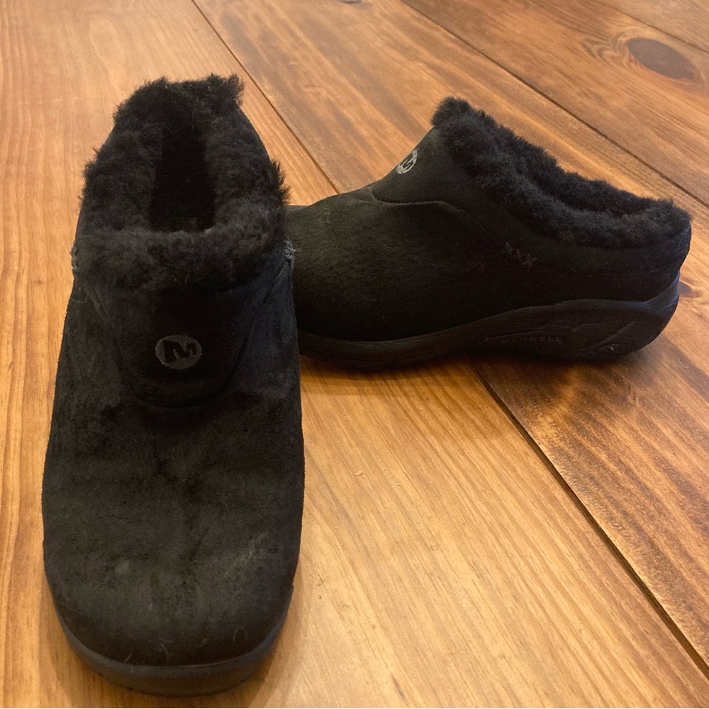 Merrell Encore Ice Womens 8 Black Slip On Clogs